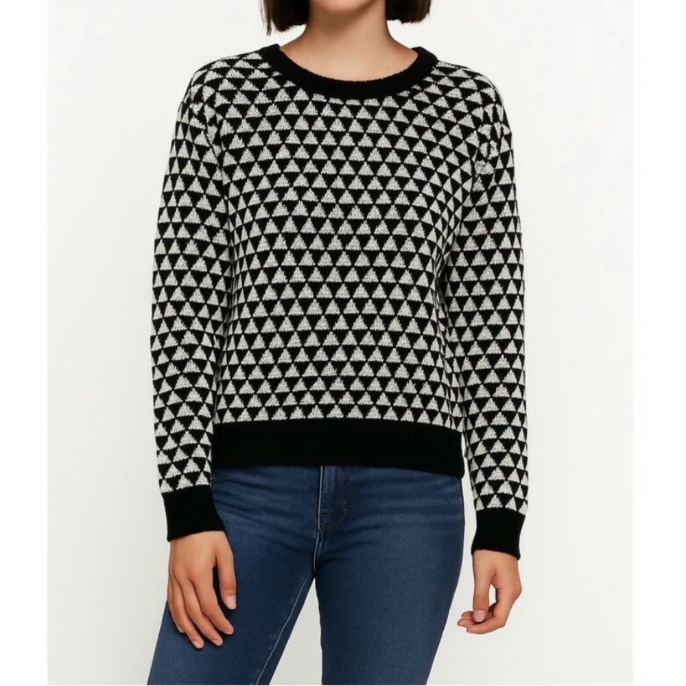 W118 by Walter Baker Monochrome Triangle Sweater NWT